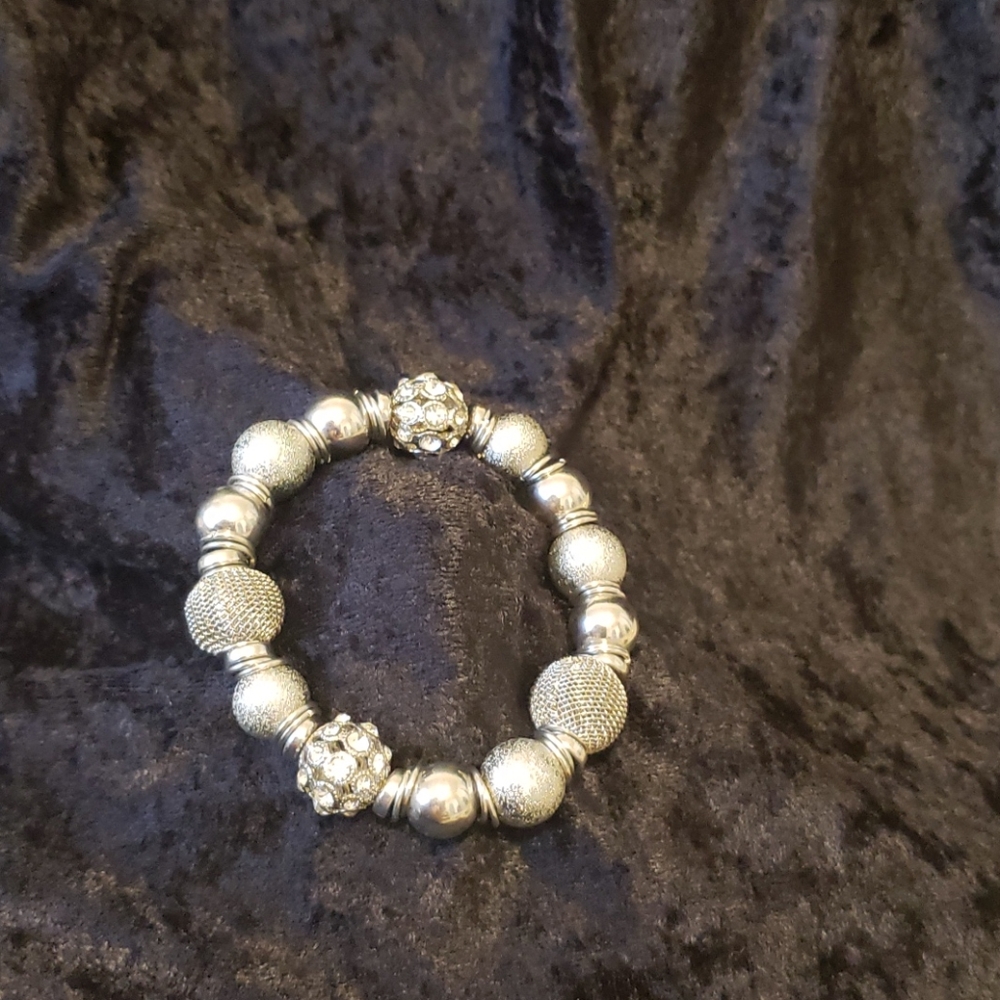 Silver Stretch Bracelet